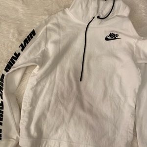 white nike hoodie